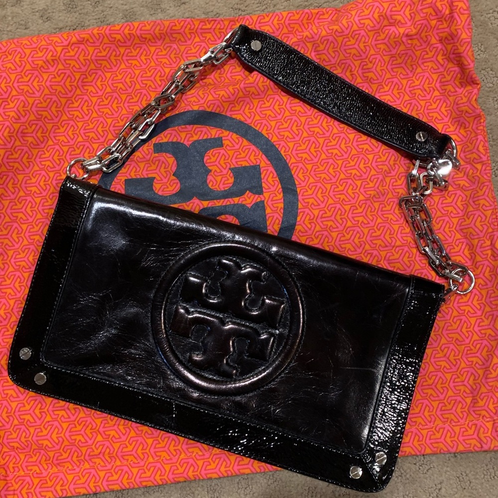 Tory Burch black leather purse